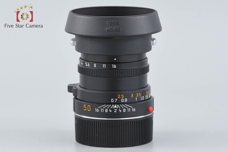 Leica SUMMICRON-M 50mm f/2 3rd Black E39 w/ Box