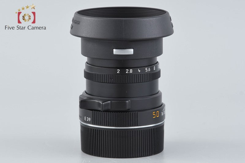 Leica SUMMICRON-M 50mm f/2 3rd Black E39 w/ Box