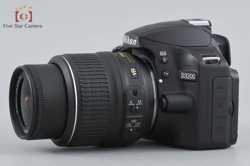 Nikon D3200 Black 24.2 MP DSLR 18-55 VR Lens