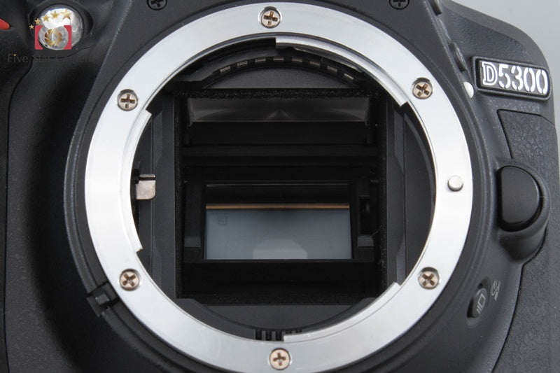 "Shutter count 2,229" Nikon D5300 Black 24.2 MP DSLR Camera Body
