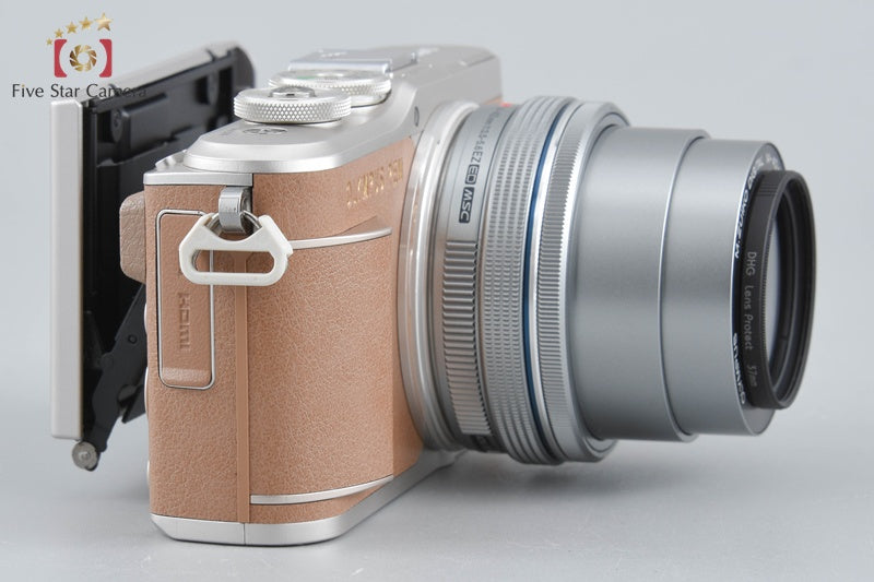 "Count 1,633" Olympus E-PL9 Brown 16.1 MP Mirrorless Camera 14-42 EZ Lens