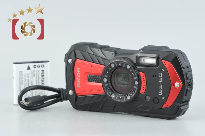 Ricoh PENTAX WG-60 Red 16.0 MP Waterproof Action Camera