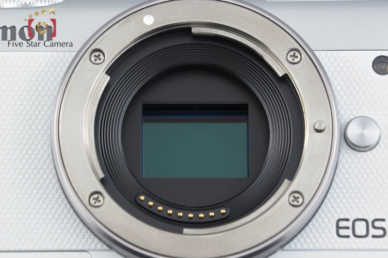 Canon EOS M100 White 24.2 MP Digital Camera EF-M 15-45 55-200 Lenses