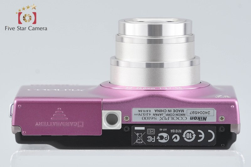 Nikon COOLPIX S6100 Gloth Pink 16.0 MP Digital Camera