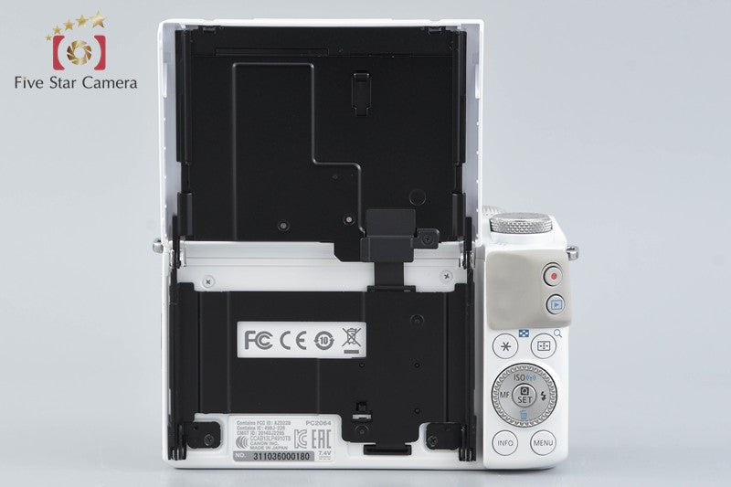 Canon EOS M3 White 24.2 MP Digital Camera EF-M 15-45 55-200 Lenses