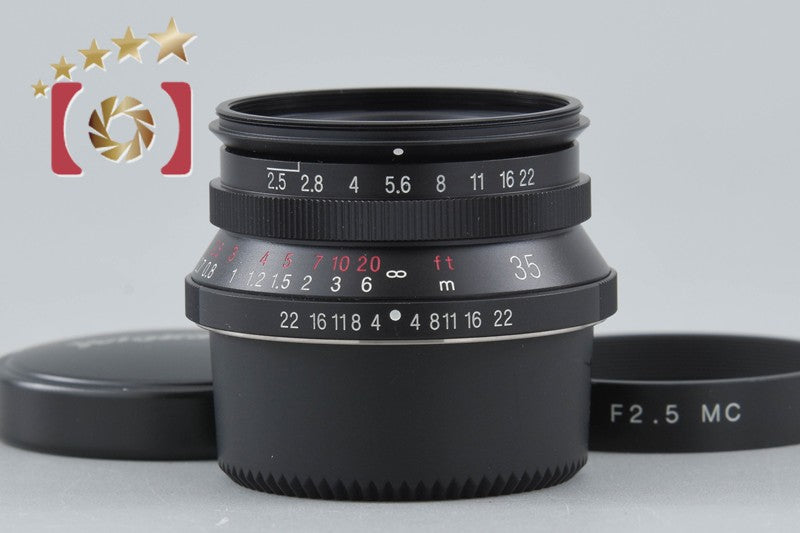 Voigtlander COLOR-SKOPAR 35mm f/2.5 MC Black L39 LTM Leica Thread Mount