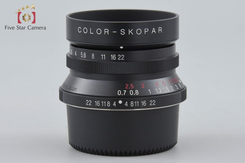 Voigtlander COLOR-SKOPAR 35mm f/2.5 MC Black L39 LTM Leica Thread Mount