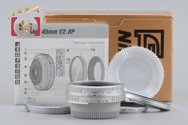 Nikon Ai-S NIKKOR 45mm f/2.8 P Silver w/ Box
