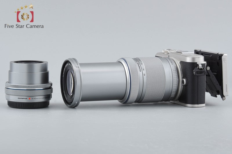 "Count 3,051" Olympus PEN Lite E-PL9 Black 16.1 MP 14-42 40-150 Lenses w/ Box