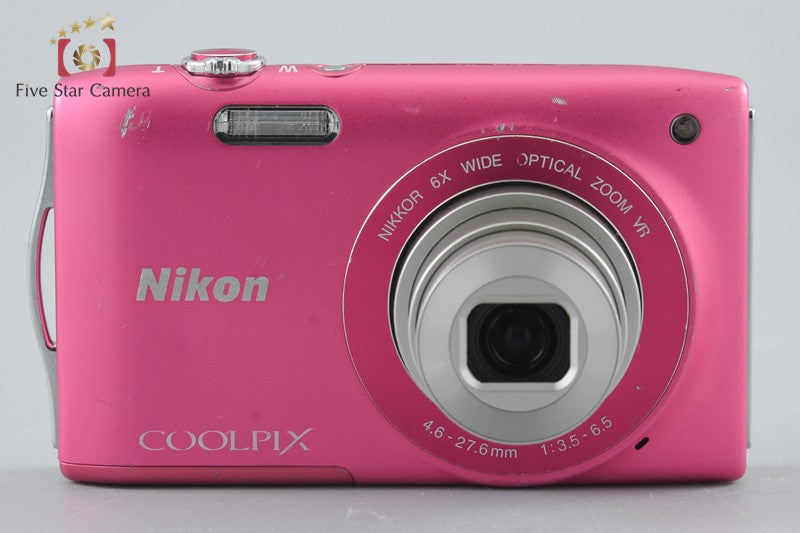 Nikon COOLPIX S3300 Strawberry Pink 16.0 MP Digital Camera