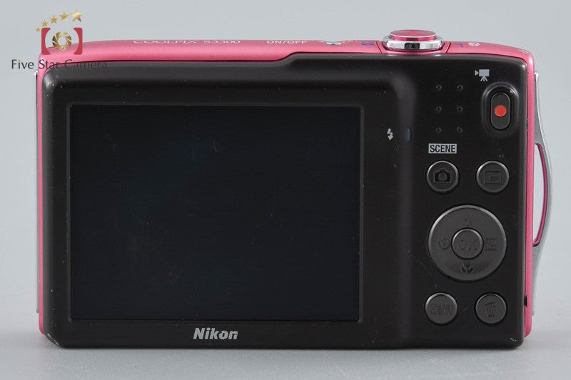 Nikon COOLPIX S3300 Strawberry Pink 16.0 MP Digital Camera