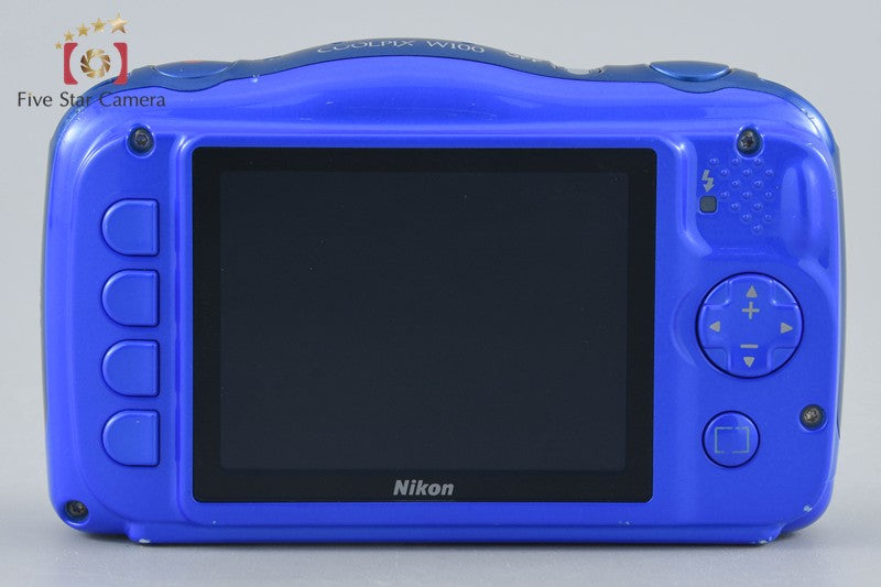Nikon COOLPIX W100 Blue 13.2 MP Digital Camera