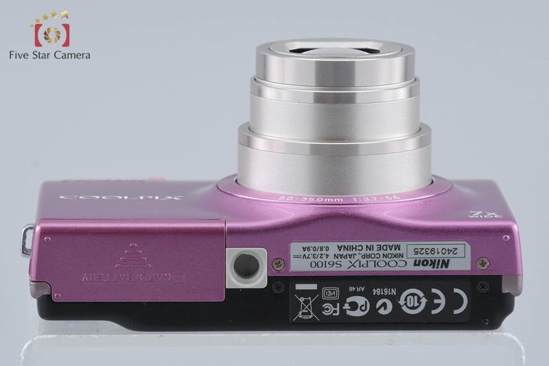 Nikon COOLPIX S6100 Gloss Pink 16.0 MP Digital Camera