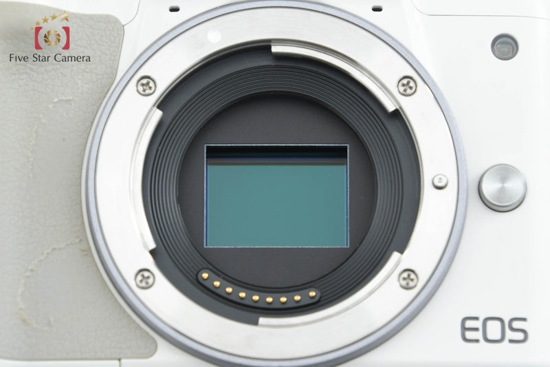 Canon EOS Kiss M2 White 24.1 MP EF-M 15-45 55-200 IS STM Lenses