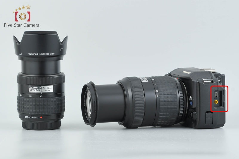 Olympus E-300 8.0 MP DSLR Camera 14-45 40-150 Lenses