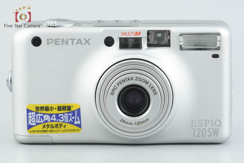 Pentax ESPIO 120SW Silver 35mm Point & Shoot Film Camera