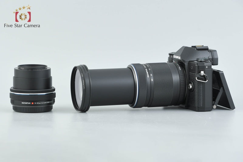 "Count 1,245" Olympus OM-D E-M10 Mark III Black 16.1 MP 14-42 40-150 EZ Lenses