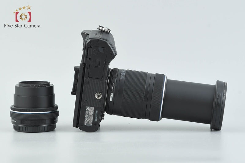 "Count 1,245" Olympus OM-D E-M10 Mark III Black 16.1 MP 14-42 40-150 EZ Lenses