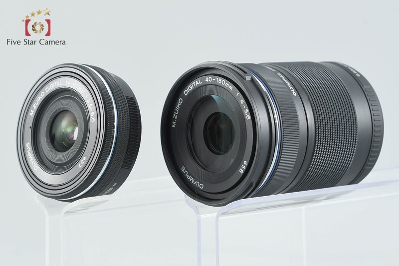 "Count 1,245" Olympus OM-D E-M10 Mark III Black 16.1 MP 14-42 40-150 EZ Lenses