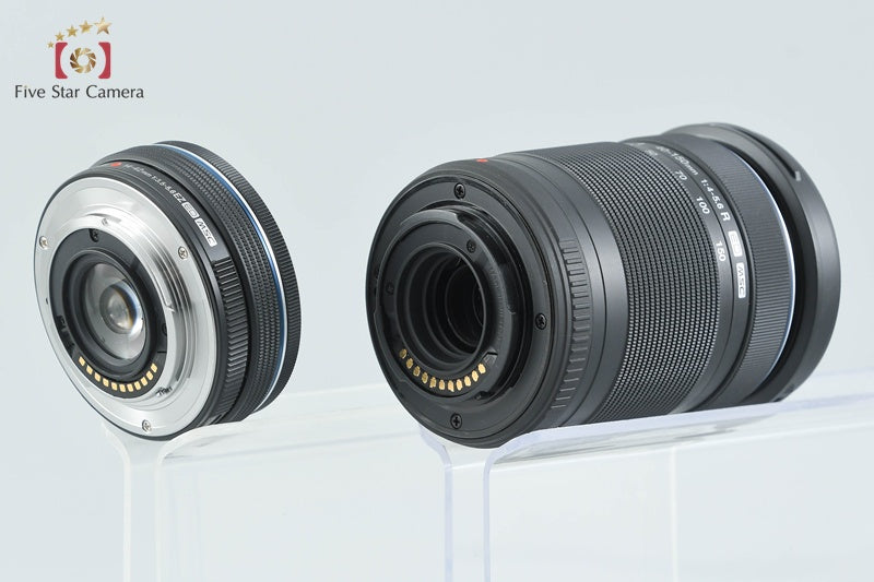 "Count 1,245" Olympus OM-D E-M10 Mark III Black 16.1 MP 14-42 40-150 EZ Lenses
