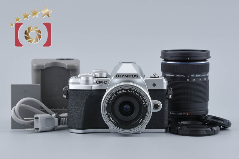 "Count 788" Olympus OM-D E-M10 Mark III Silver 16.1 MP 14-42 40-150 EZ Lenses