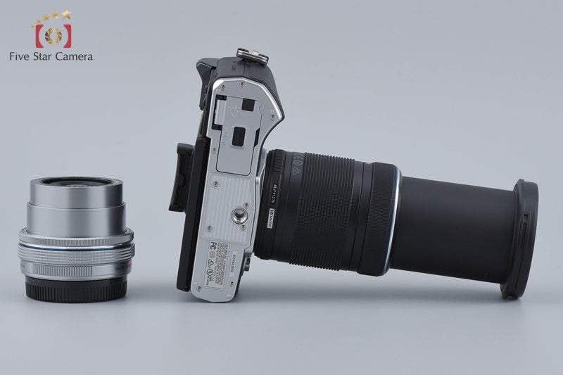 "Count 788" Olympus OM-D E-M10 Mark III Silver 16.1 MP 14-42 40-150 EZ Lenses