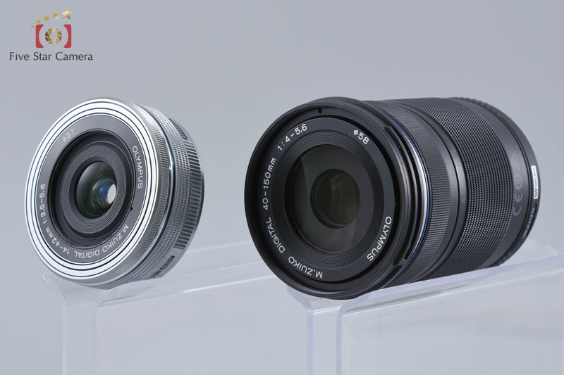 "Count 788" Olympus OM-D E-M10 Mark III Silver 16.1 MP 14-42 40-150 EZ Lenses