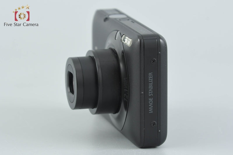 Canon IXY Digital 220 IS Black 12.1 MP Digital Camera w/ Box