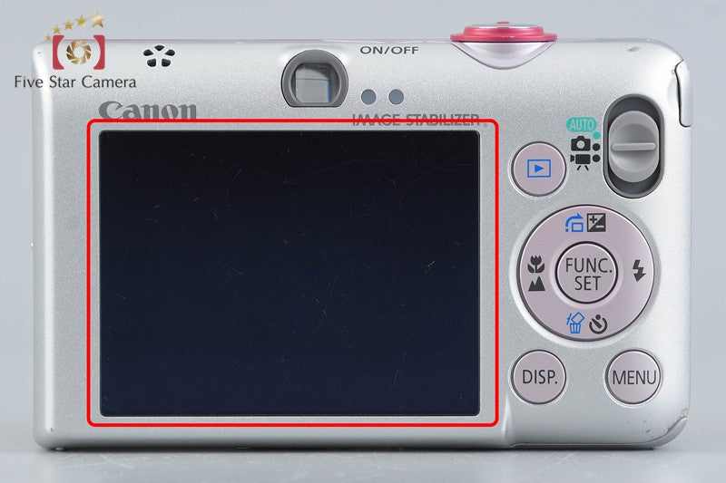 Canon IXY Digital 110 IS Red 10.0 MP Digital Camera w/ Box