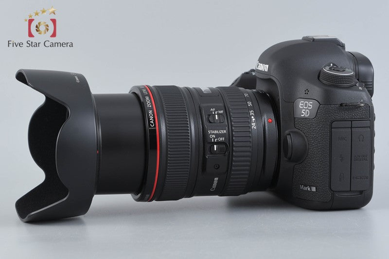 "Count 2,355" Canon EOS 5D Mark III 22.3 MP DSLR Camera EF 24-105 Lens
