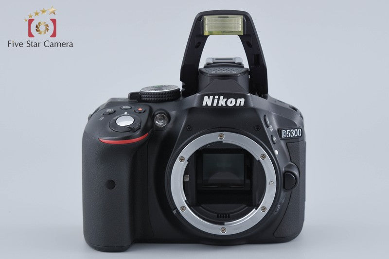 "Count 5,642" Nikon D5300 Black 24.2 MP DSLR Camera AF-P 18-55 VR Lens