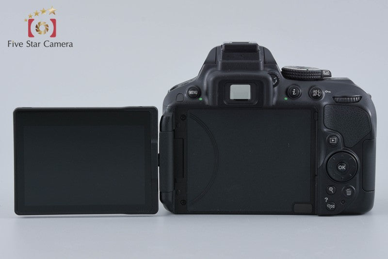 "Count 5,642" Nikon D5300 Black 24.2 MP DSLR Camera AF-P 18-55 VR Lens