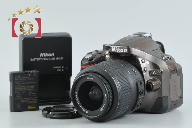 Nikon D5200 Bronze 24.1 MP Digital SLR Camera 18-55 VR Lens