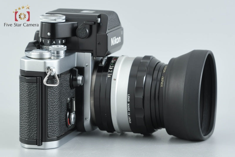 Nikon F2 Photomic Silver 35mm SLR Film Camera + NIKKOR-S.C Auto 50mm f/1.4