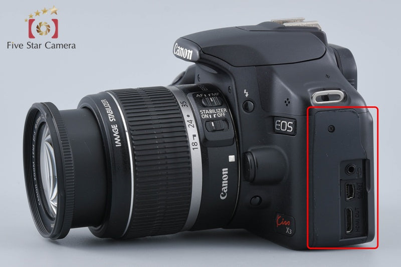 Canon EOS Kiss X3 / Rebel T1i / 500D 15.1 MP DSLR EF-S 18-55 IS Lens