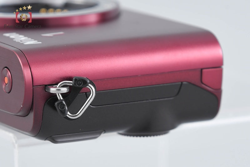 "Shutter count 1,336" Nikon 1 J3 Red 14.2 MP Mirrorless Digital Camera Body
