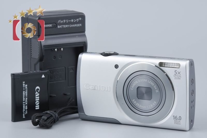 Canon PowerShot A3500 IS Silver 16.0 MP Digital Camera