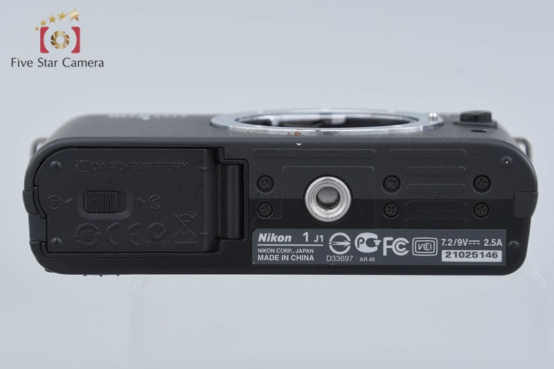 "Shutter count 3,449" Nikon 1 J1 Black 10.1 MP Digital Camera Body