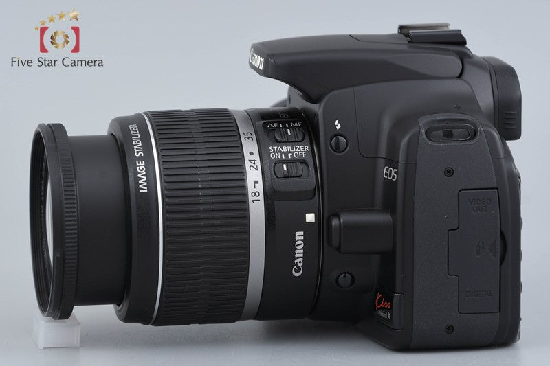 Canon EOS kiss Digital X Black 10.1 MP Digital SLR Camera 18-55 Lens