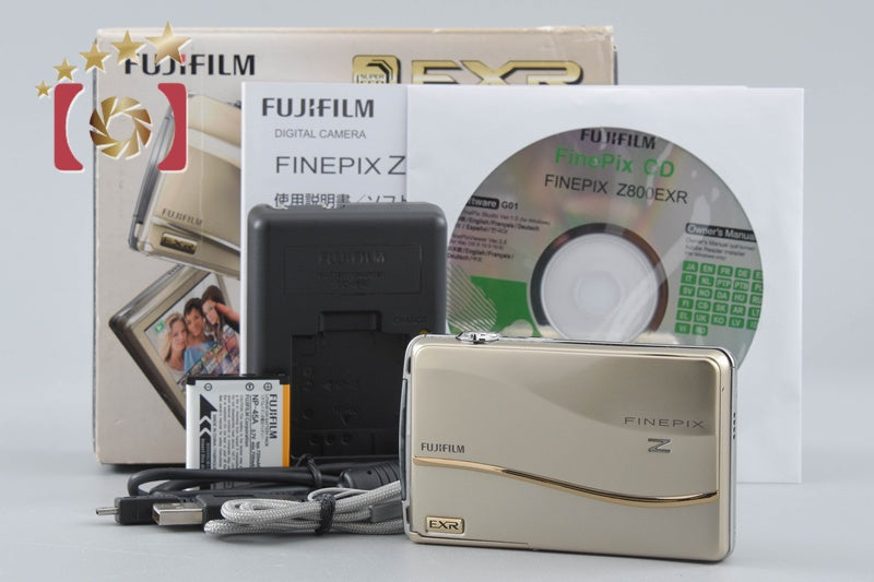 Fujifilm FinePix Z800EXR Gold 12.0 MP Digital Camera w/ Box