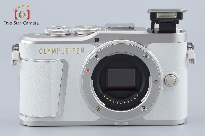 "Shutter count 874" Olympus PEN E-PL9 White 16.1 MP 14-42 40-150 Lenses w/ Box
