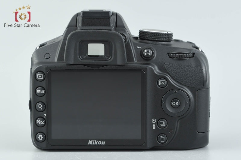 Nikon D3200 Black 24.2 MP DSLR 18-55 55-200 VR Lenses