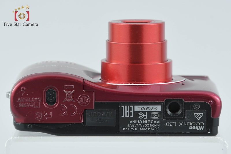Nikon COOLPIX L30 Red 20.0 MP Digital Camera