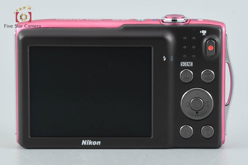 Nikon COOLPIX S3300 Strawberry Pink 16.0 MP Digital Camera
