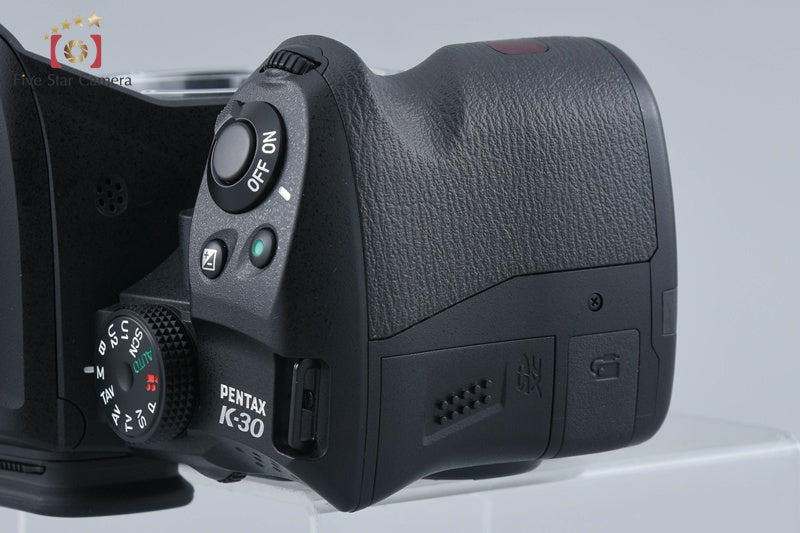 "Shutter count 3,264" PENTAX K-30 Black 16.3 MP DSLR Camera Body w/ Box