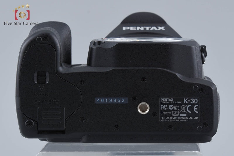 "Shutter count 3,264" PENTAX K-30 Black 16.3 MP DSLR Camera Body w/ Box