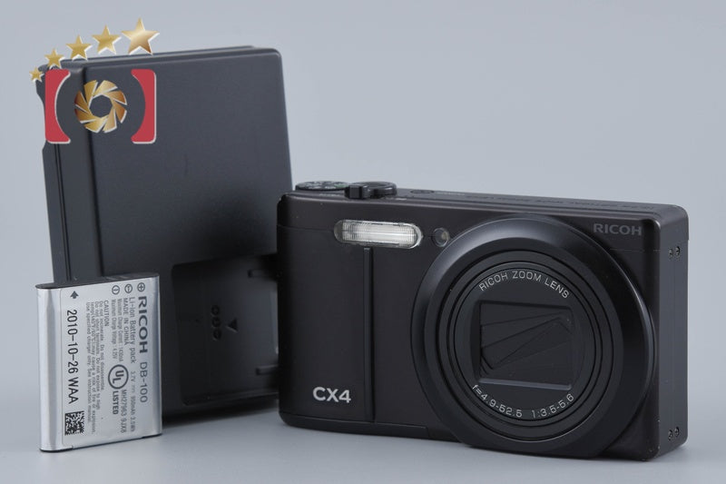 "Shutter count 2,496" Ricoh CX4 Black 10.0 MP Digital Camera