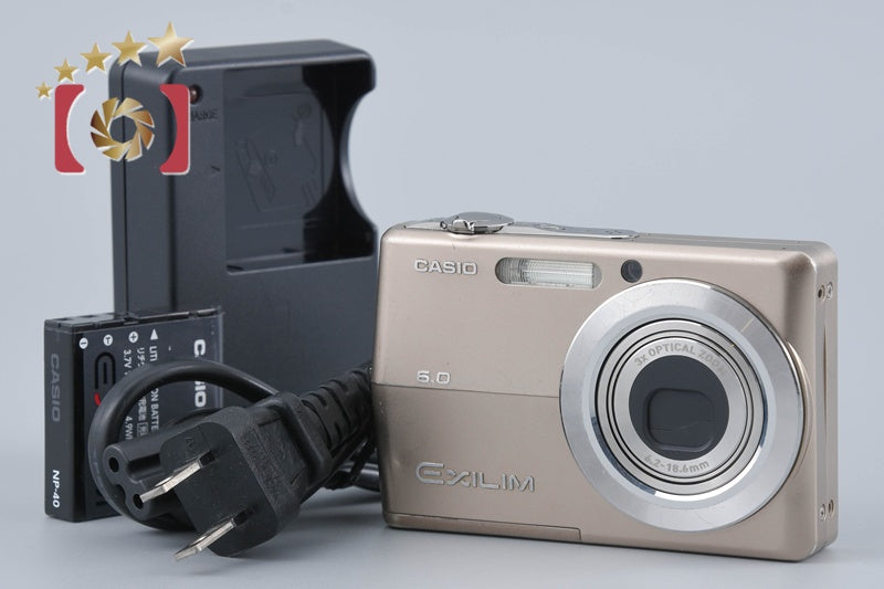 Casio EXILIM ZOOM EX-Z600 Gold 6.0 MP Digital Camera
