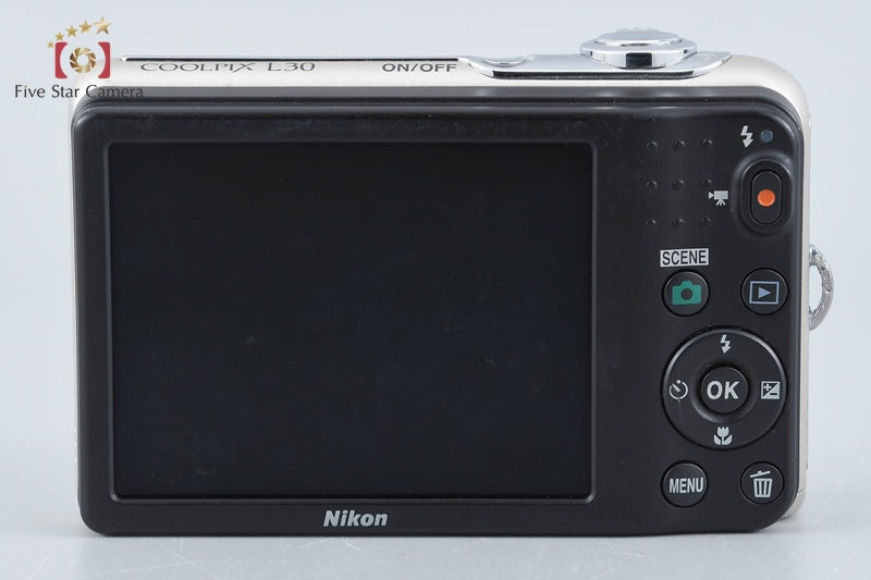 Nikon COOLPIX L30 Silver 20.0 MP Digital Camera