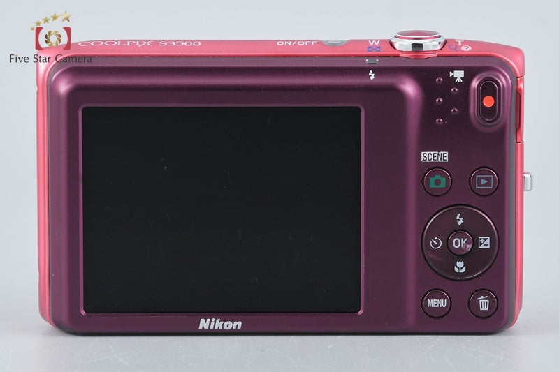 Nikon COOLPIX S3500 Strawberry Pink 20.0 MP Digital Camera